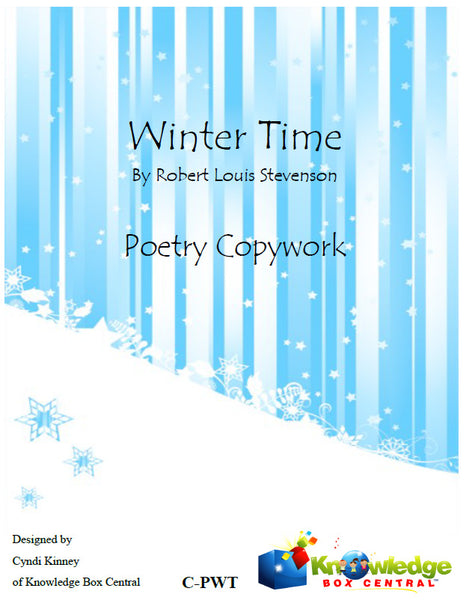Winter Time Poetry Copywork
