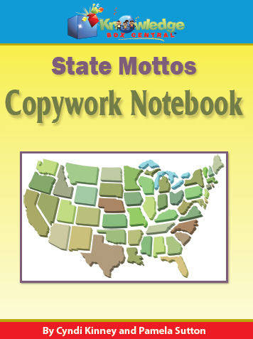 State Mottos Copywork Notebook