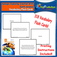 Apologia Exploring Creation with Earth Science Lapbook Package (Lessons 1-14)