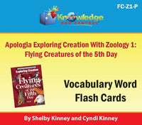 Apologia Exploring Creation with Zoology 1: Flying Creatures of the 5th Day Lapbook Package (Lessons 1-14)
