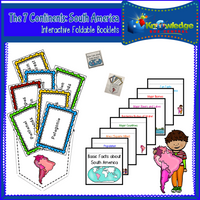 The 7 Continents Interactive Foldable Booklets