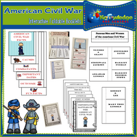 American Civil War Interactive Foldable Booklets