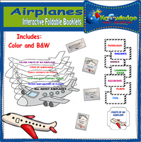Airplanes Interactive Foldable Booklets