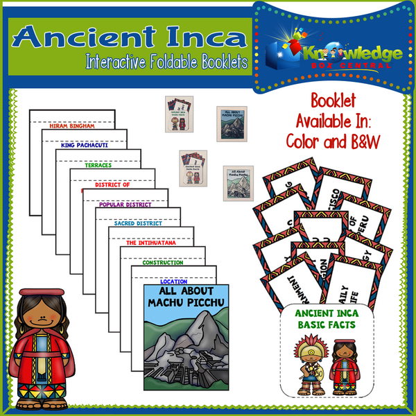 Ancient Inca Interactive Foldable Booklets