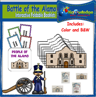 Battle of the Alamo Interactive Foldable Booklets