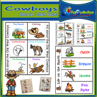 Cowboys Interactive Foldable Booklets