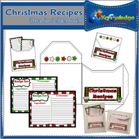 Christmas Recipes Interactive Foldable Booklets
