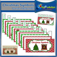 Christmas Symbols Interactive Foldable Booklets