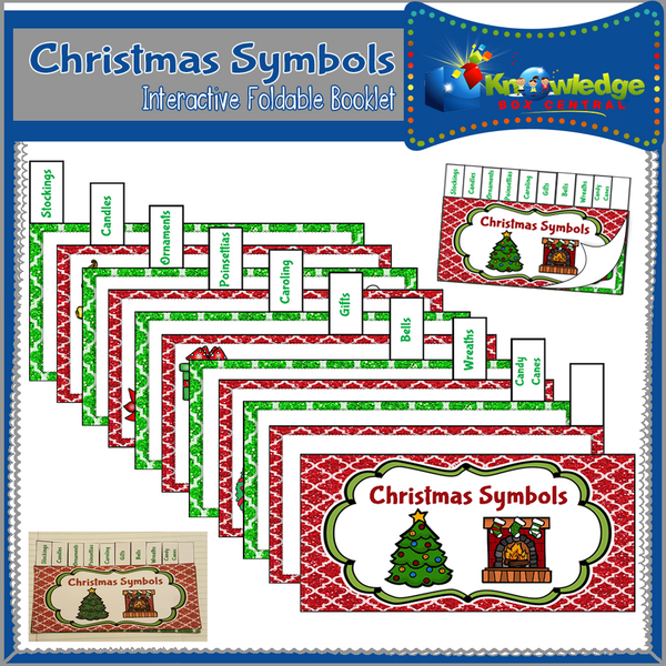 Christmas Symbols Interactive Foldable Booklets