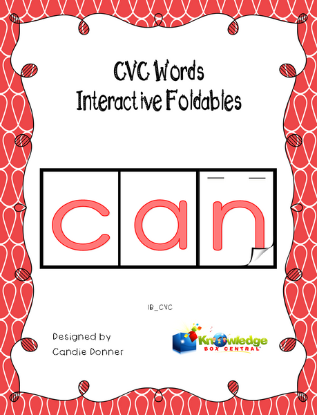 CVC Words Interactive Foldable Booklets