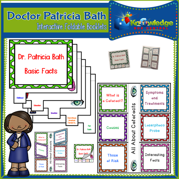 Doctor Patricia Bath Interactive Foldable Booklets