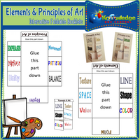 Elements & Properties of Art Interactive Foldable Booklets