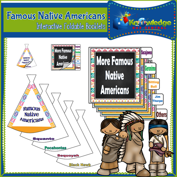 Famous Native Americans Interactive Foldable Booklets