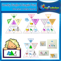 Geometry: Triangles & Triangular Prisms Interactive Foldable Booklets
