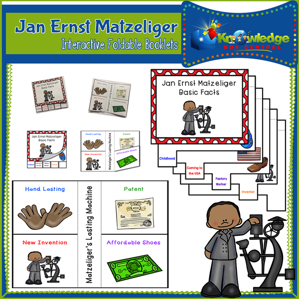 Jan Ernst Matzeliger Interactive Foldable Booklets