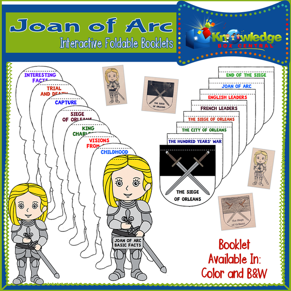 Joan of Arc Interactive Foldable Booklets