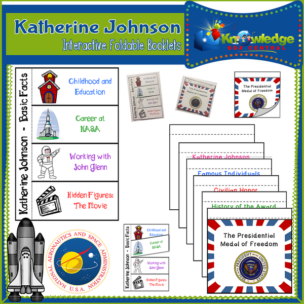 Katherine Johnson Interactive Foldable Booklets