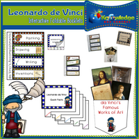 Leonardo da Vinci Interactive Foldable Booklets