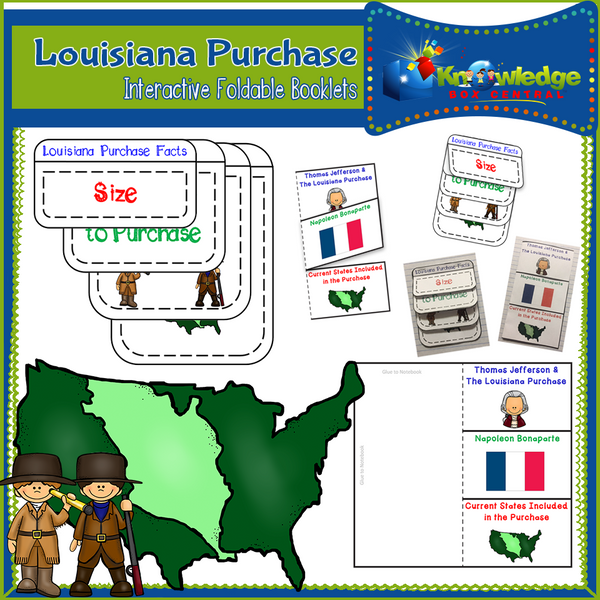 Louisiana Purchase Interactive Foldable Booklets