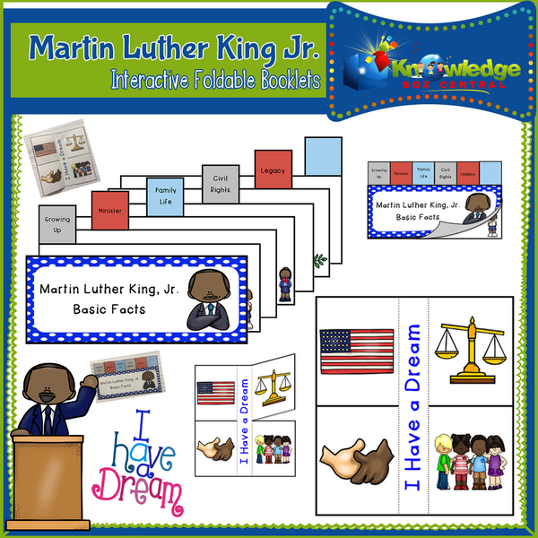 Martin Luther King Jr. Interactive Foldable Booklets