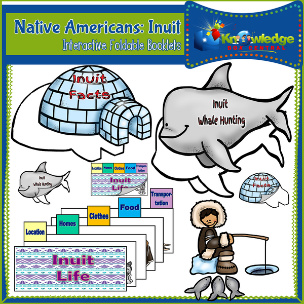 Native Americans: Inuit Interactive Foldable Booklets