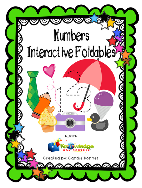 Numbers Interactive Foldable Booklets