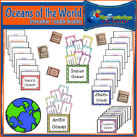 Oceans of the World Interactive Foldable Booklets
