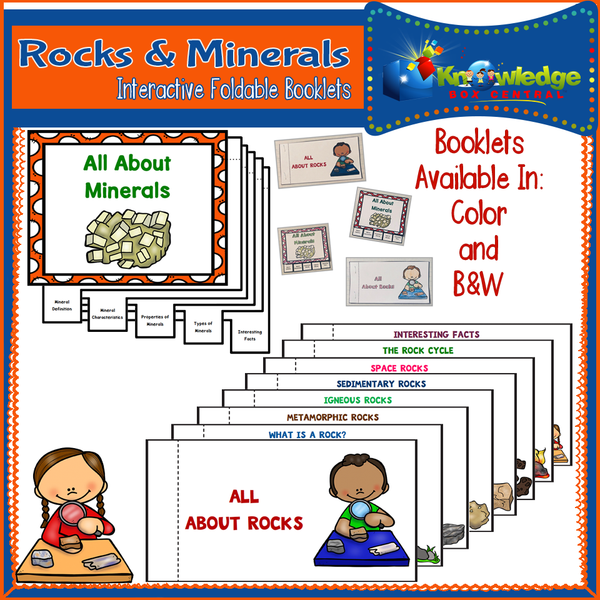 Rocks and Minerals Interactive Foldable Booklets