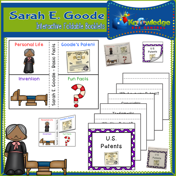 Sarah E. Goode Interactive Foldable Booklets