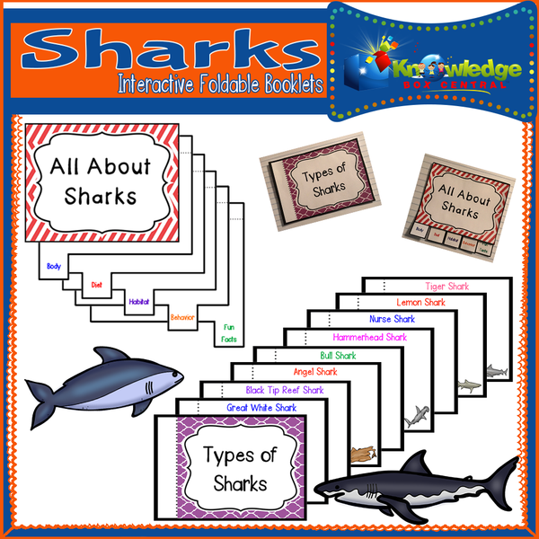 Sharks Interactive Foldable Booklets