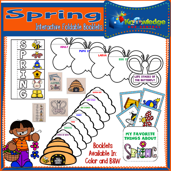 Spring Interactive Foldable Booklets