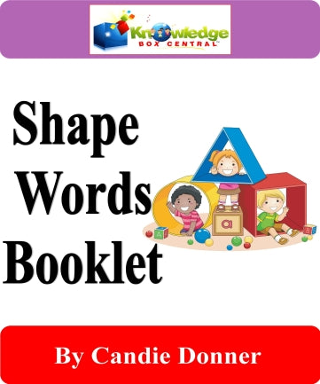 Shape Words Interactive Foldable Booklets