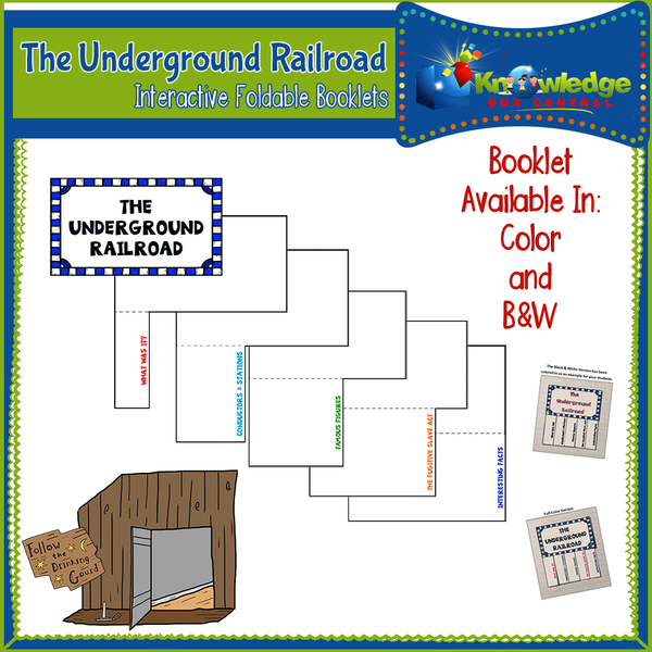 The Underground Railroad Interactive Foldable Booklets