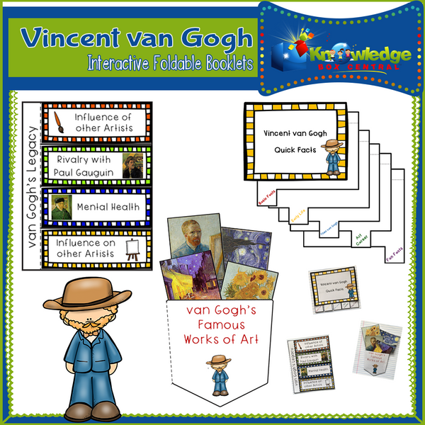 Vincent van Gogh Interactive Foldable Booklets