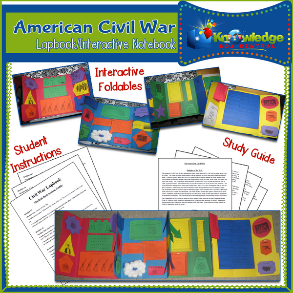 American Civil War Lapbook / Interactive Notebook