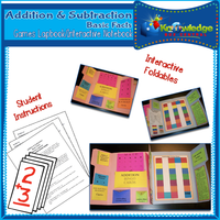 Addition & Subtraction Basic Facts Games Lapbook / Interactive Notebook
