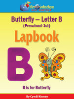 Butterfly Letter B Lapbook (PreK-1st)