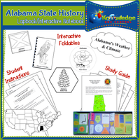 Alabama State History Lapbook / Interactive Notebook