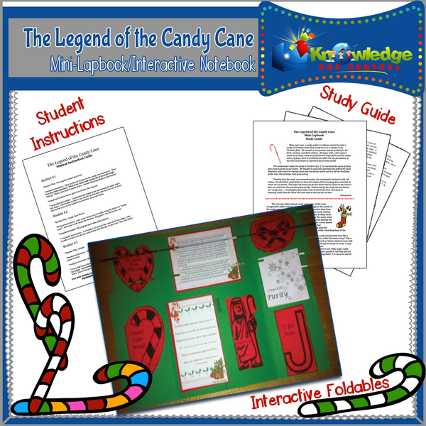 The Legend of the Candy Cane Mini-Lapbook