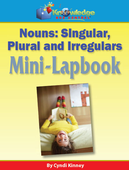 Nouns - Singular, Plural, & Irregulars Mini-Lapbook