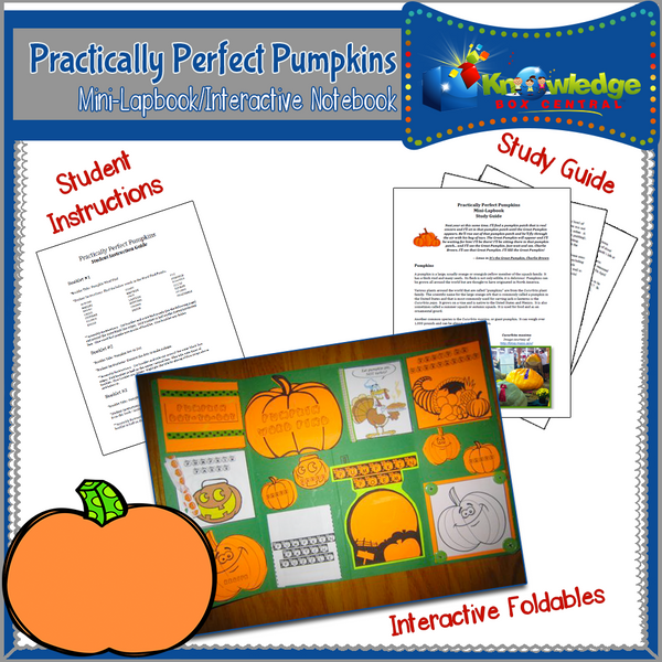 Practically Perfect Pumpkins Mini-Lapbook