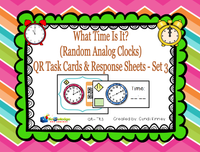 What Time is It? QR Code Task Cards