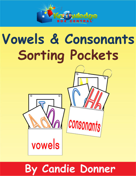Vowels & Consonants Sorting Pockets