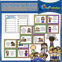 End of the School Year Reflections Task Cards