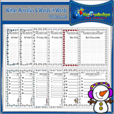 Acrostics and Words in Words Worksheets